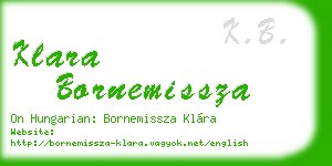 klara bornemissza business card